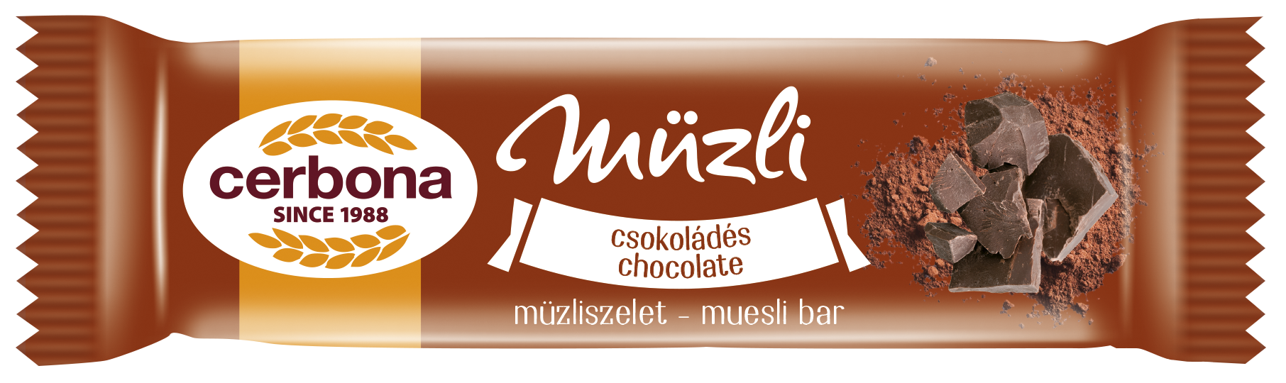 Cerbona Csokoládés müzliszelet 20g